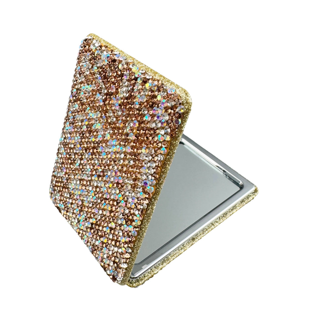 Ceramic Rhinestone Folding Makeup Mirror M0453 - view 5