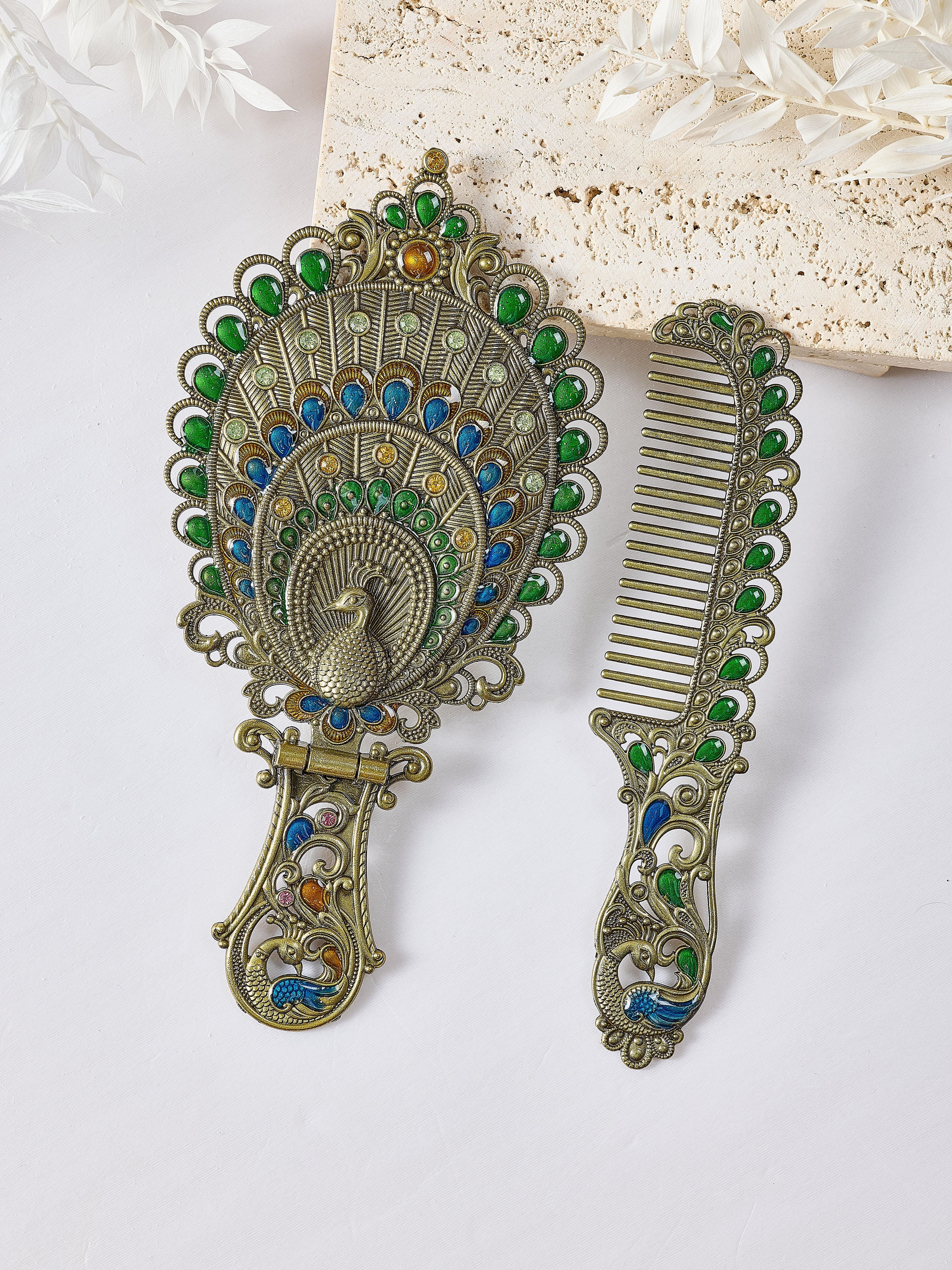 Peacock Mirror M0456