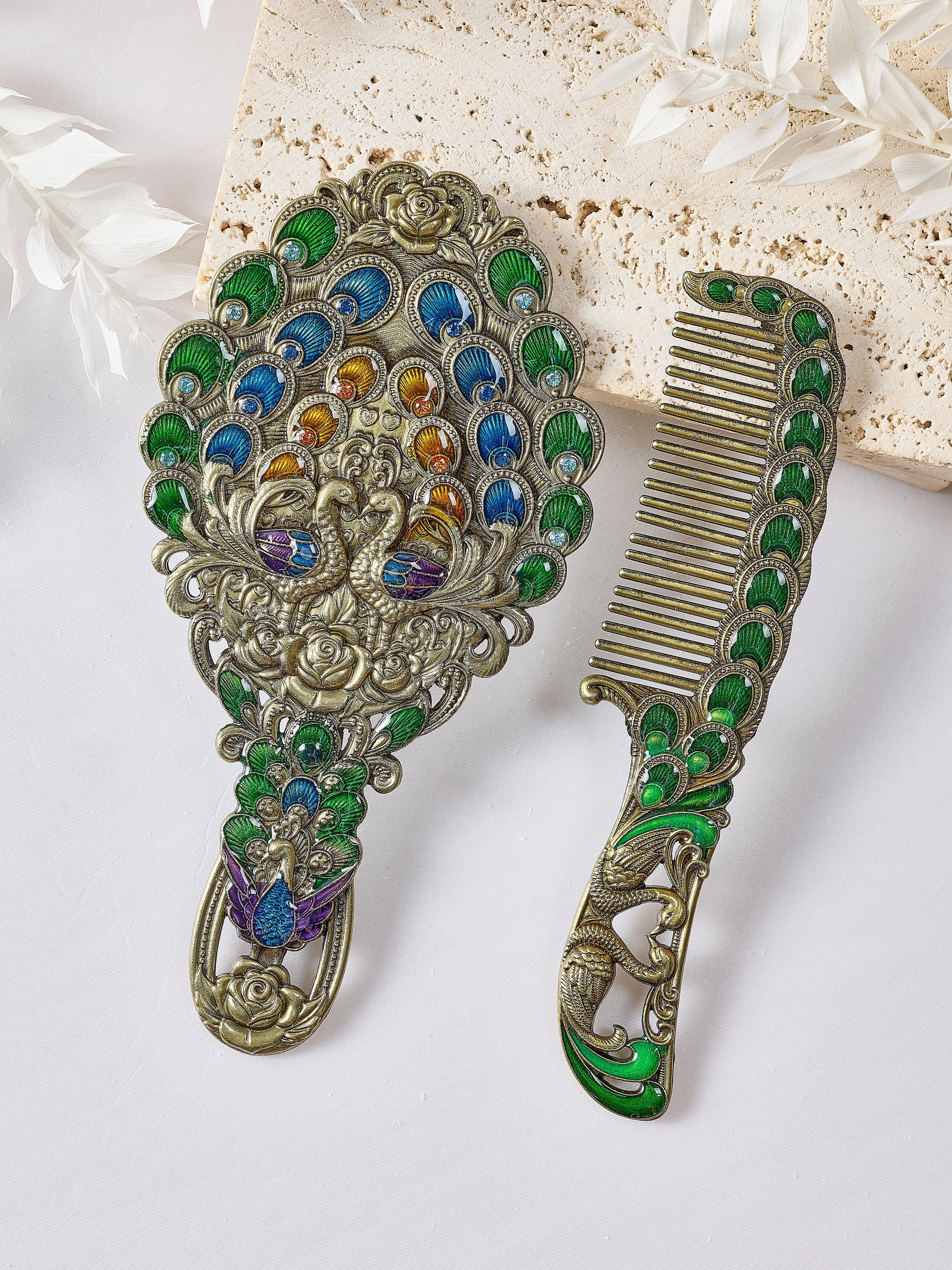 Peacock Mirror M0459