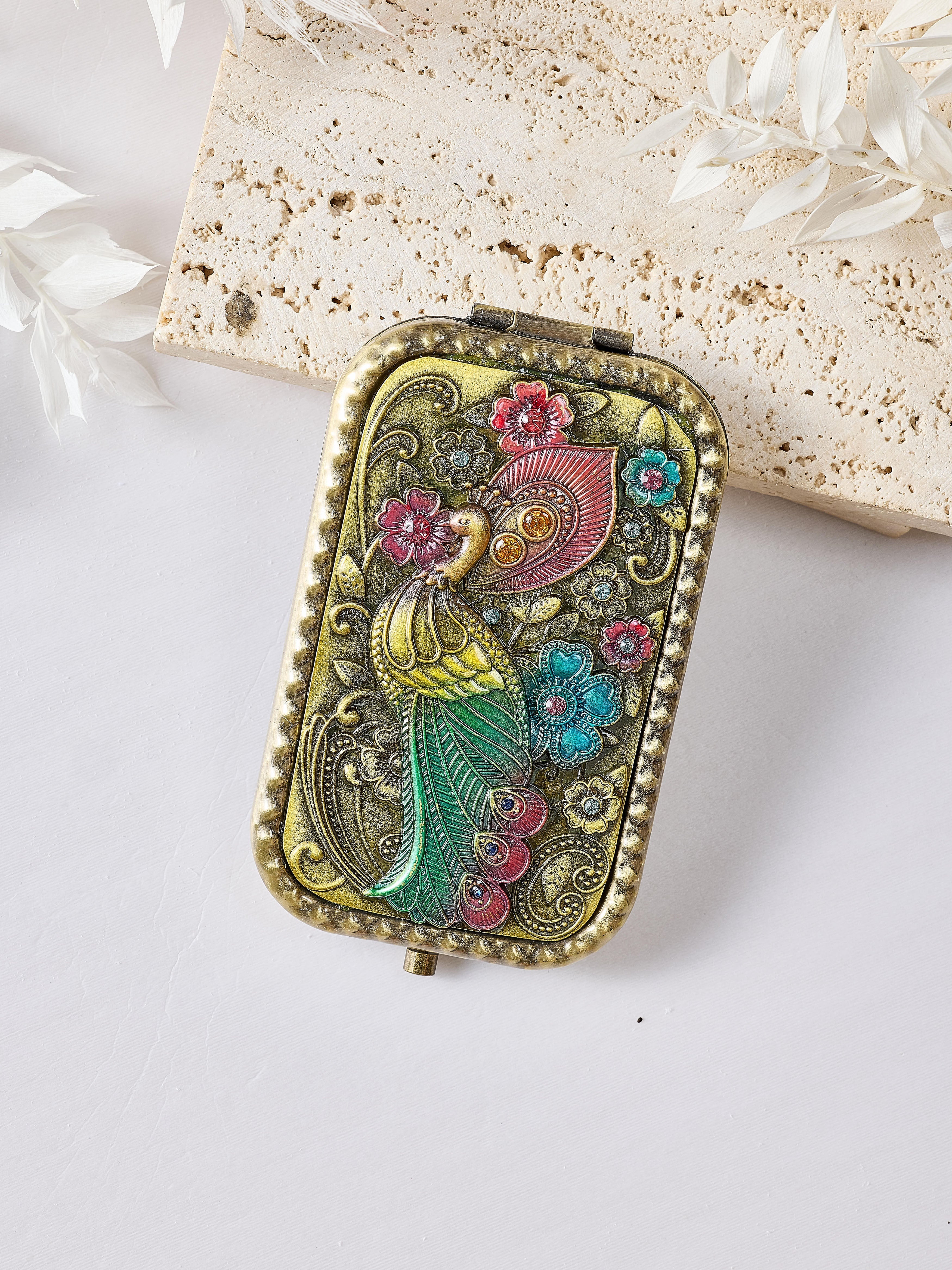 Peacock Metal Mirror M0465