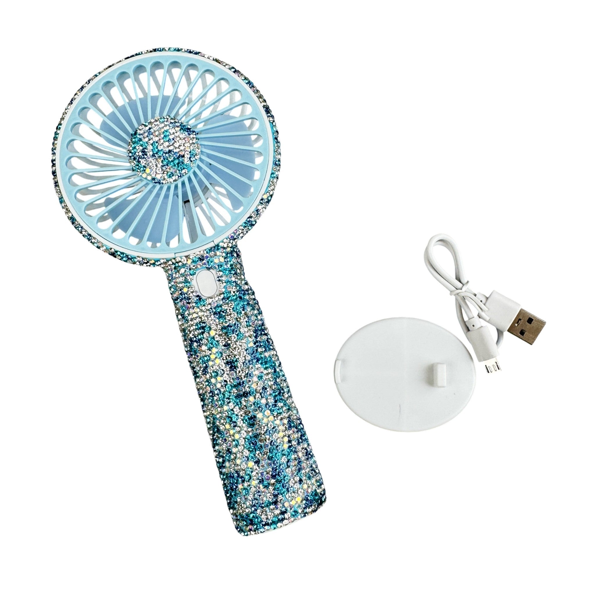 Ceramic Rhinestone Portable Fan MIS1020
