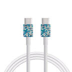 Ceramic Rhinestone USB to Type C Cable Charging Cable MIS1024