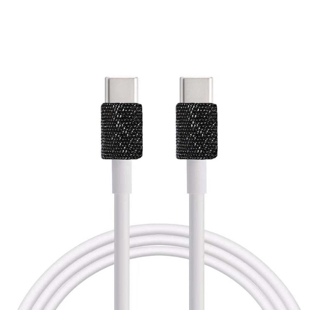 Ceramic Rhinestone USB to Type C Cable Charging Cable MIS1024