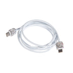 Ceramic Rhinestone USB to Type C Cable Charging Cable MIS1024