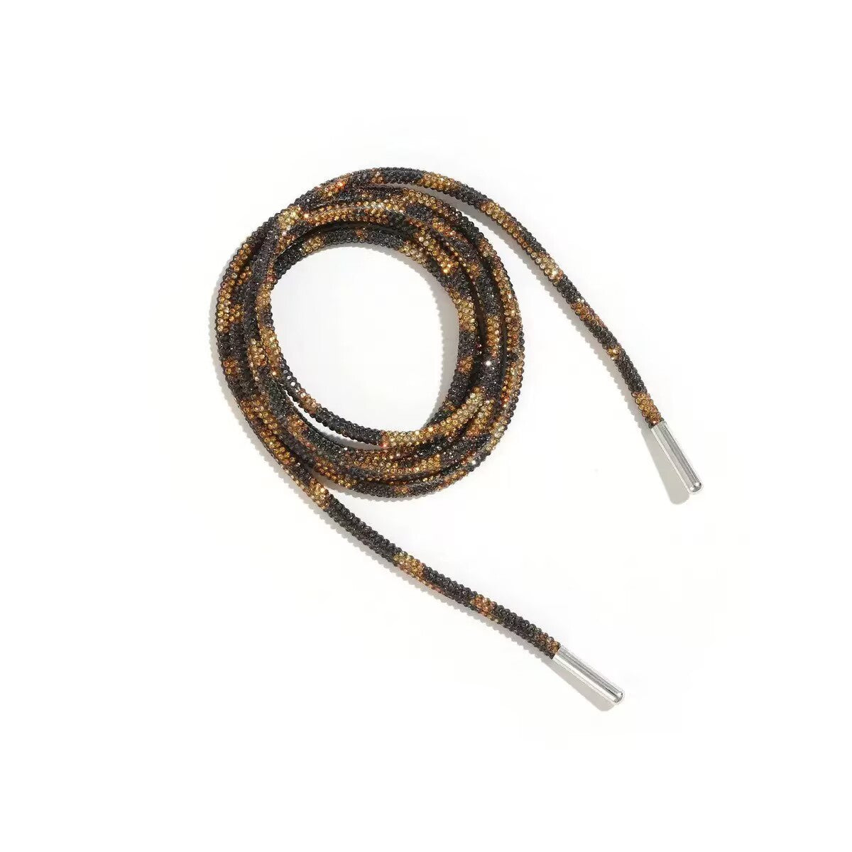 Rhinestone Round Tube Shoelace 140CM MIS1053