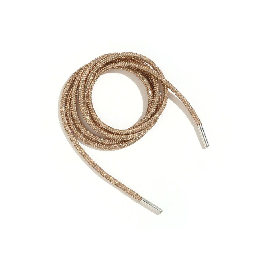 Rhinestone Round Tube Shoelace 140CM MIS1053