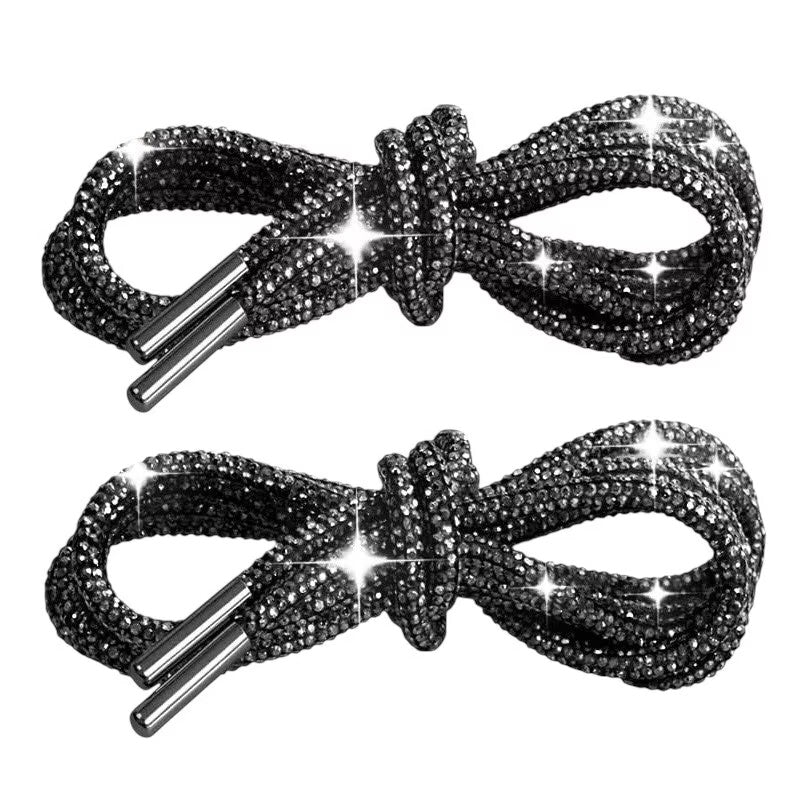 Rhinestone Round Tube Shoelace 140CM MIS1053