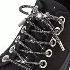Rhinestone Round Tube Shoelace 140CM MIS1053