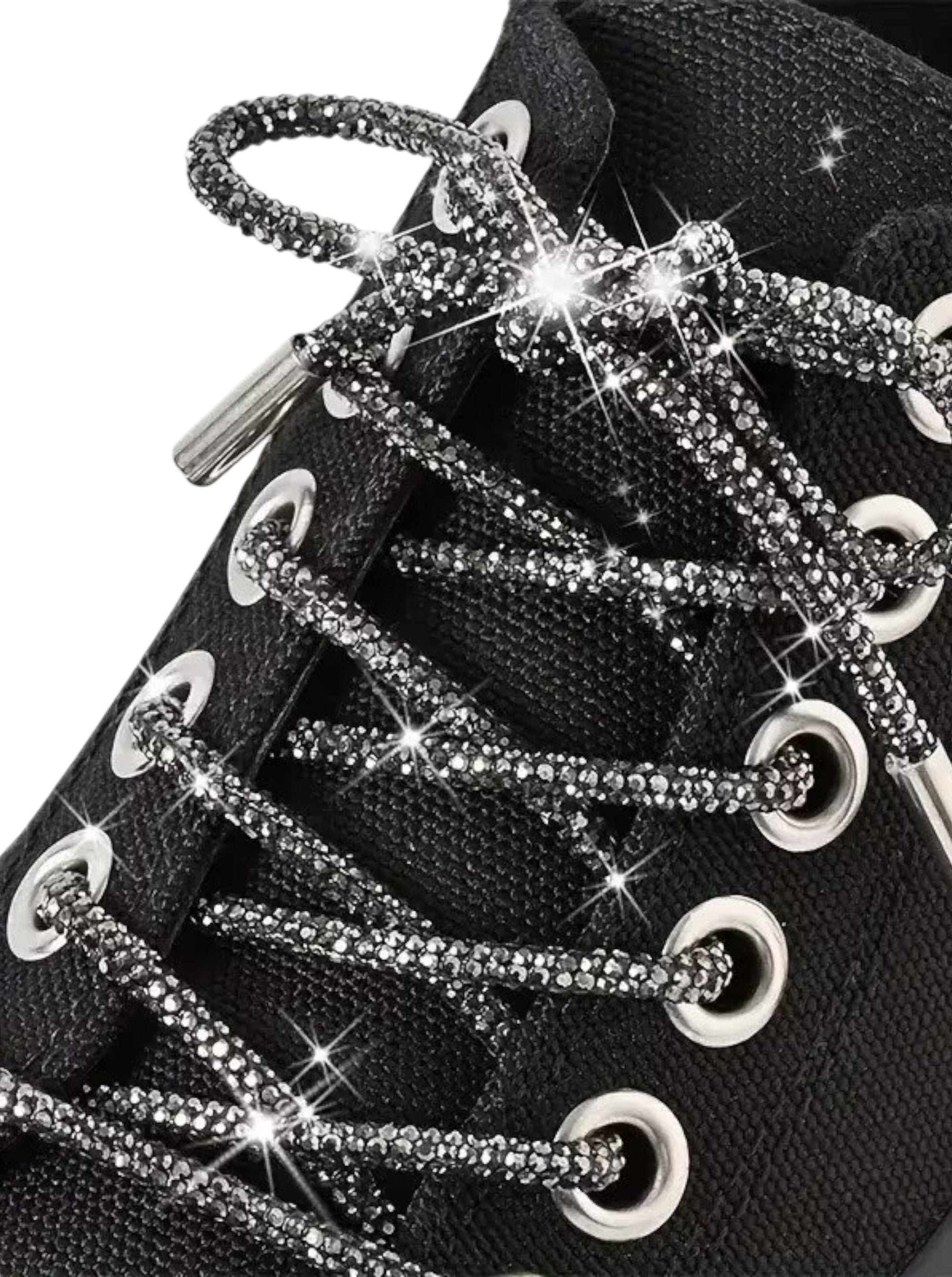 Rhinestone Round Tube Shoelace 140CM MIS1053