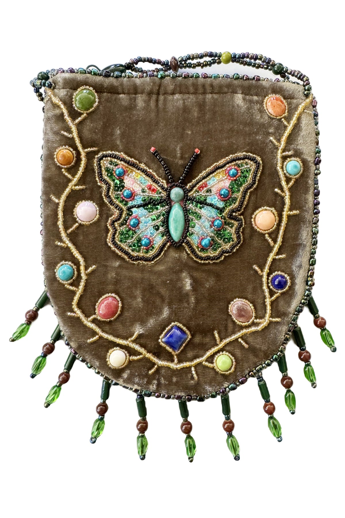 Butterfly Pattern Velvet Crossbody Bag MUG-Butterfly - view 12