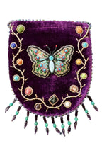 Butterfly Pattern Velvet Crossbody Bag MUG-Butterfly - view 10