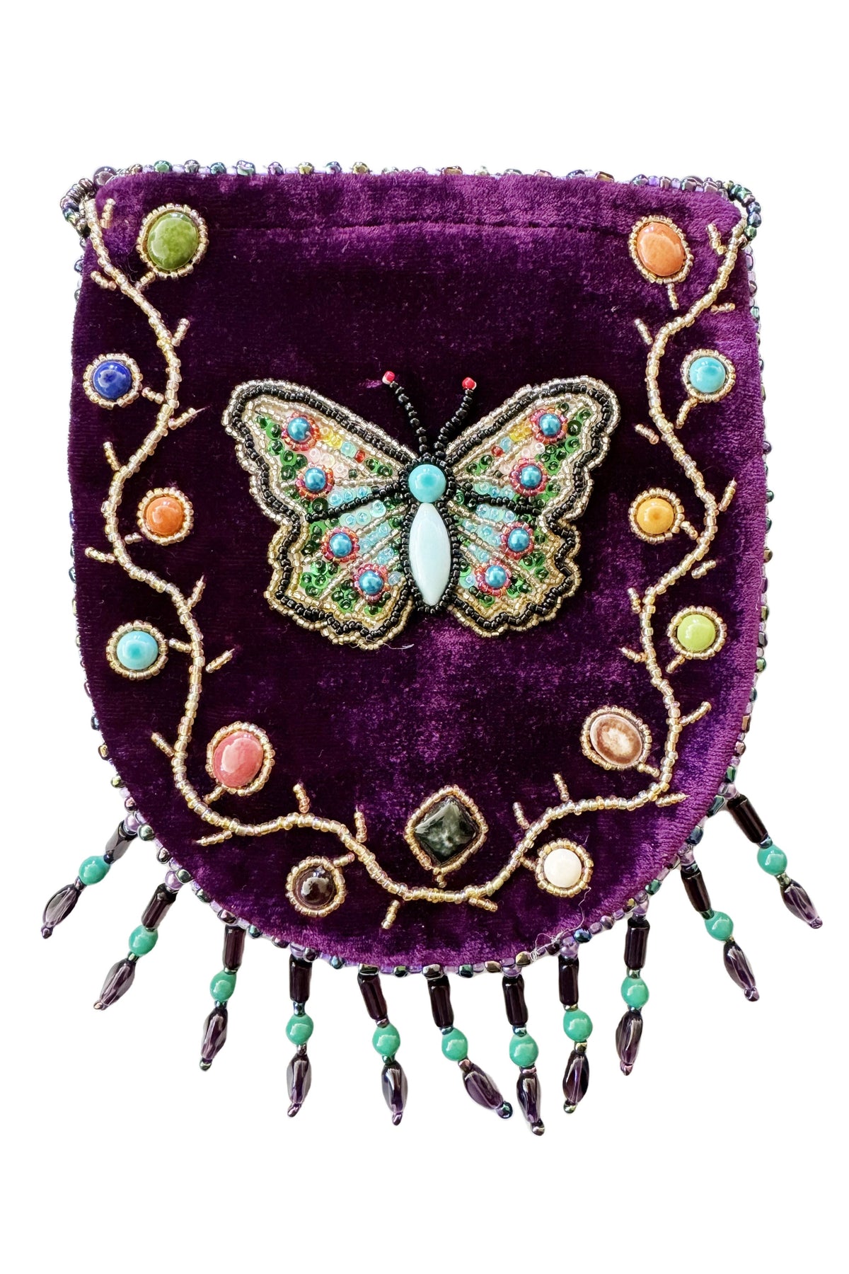 Butterfly Pattern Velvet Crossbody Bag MUG-Butterfly - view 10