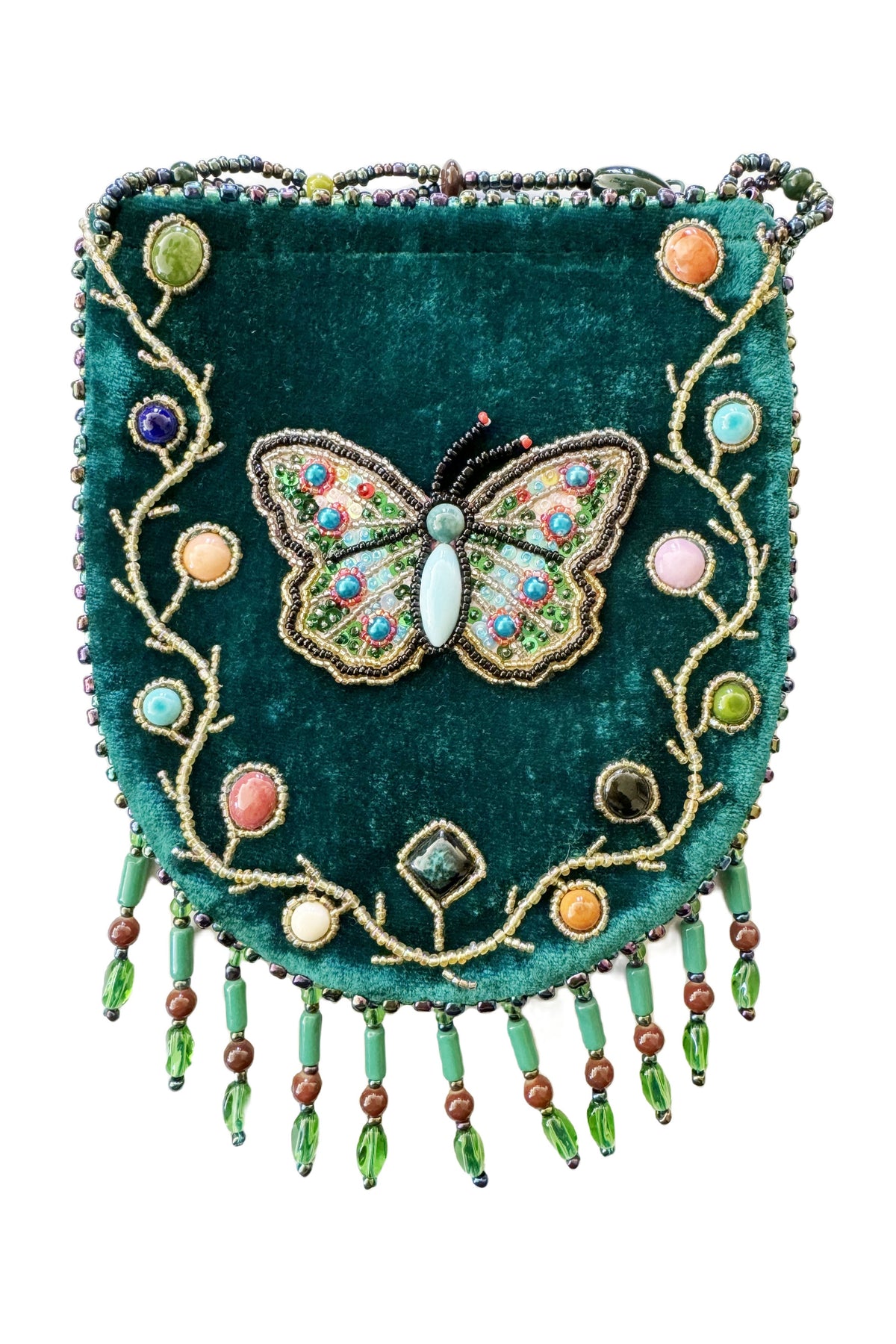 Butterfly Pattern Velvet Crossbody Bag MUG-Butterfly - view 9