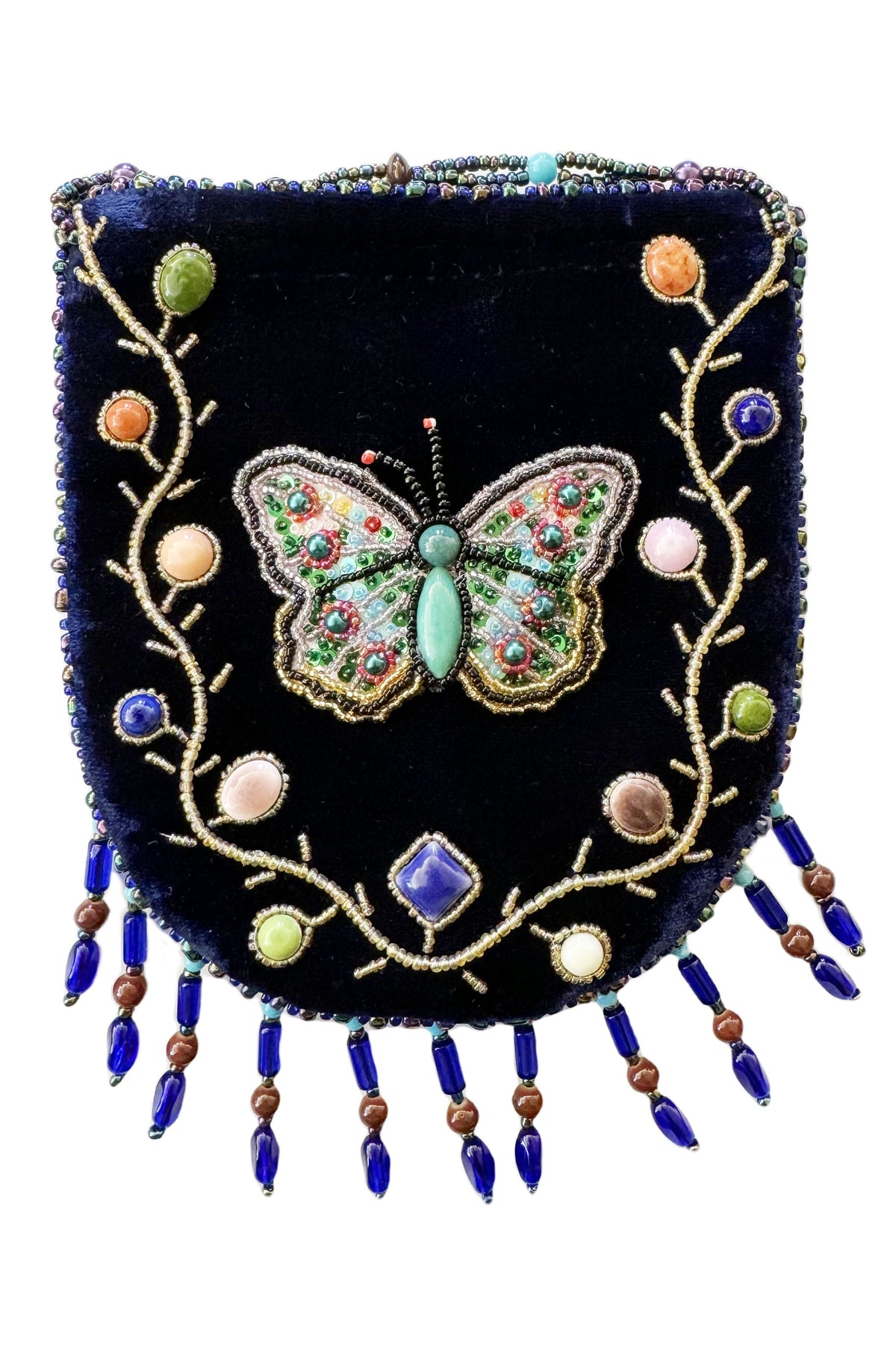 Butterfly Pattern Velvet Crossbody Bag MUG-Butterfly - view 19