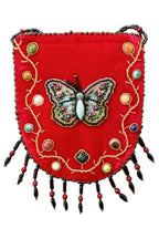 Butterfly Pattern Velvet Crossbody Bag MUG-Butterfly - view 15