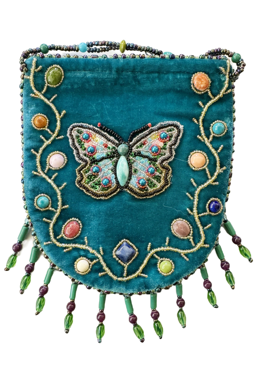 Butterfly Pattern Velvet Crossbody Bag MUG-Butterfly - view 16