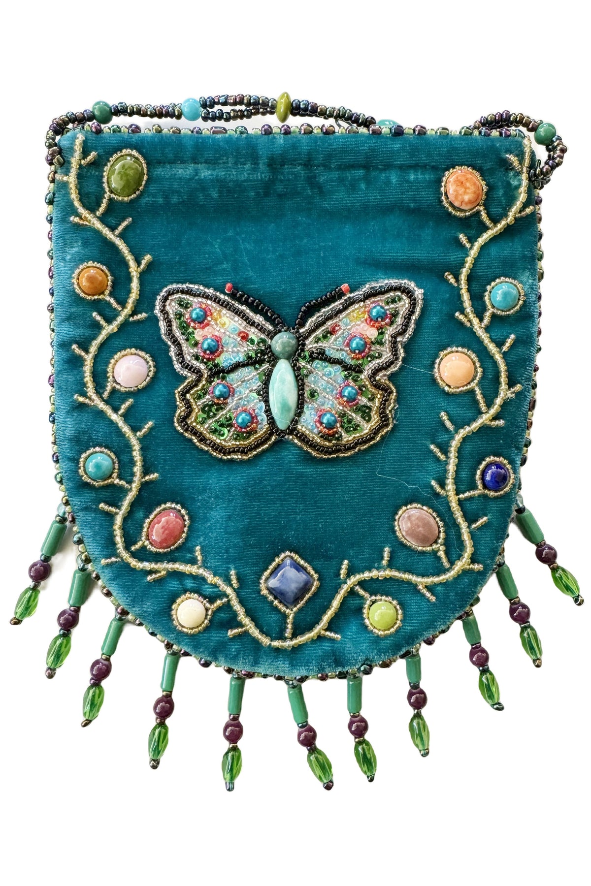 Butterfly Pattern Velvet Crossbody Bag MUG-Butterfly - view 16