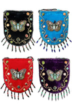 Butterfly Pattern Velvet Crossbody Bag MUG-Butterfly - view 18