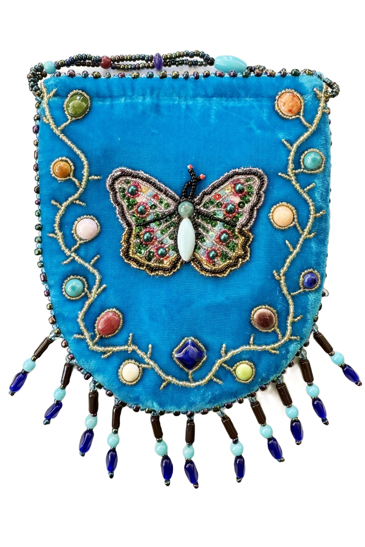 Butterfly Pattern Velvet Crossbody Bag MUG-Butterfly - view 8