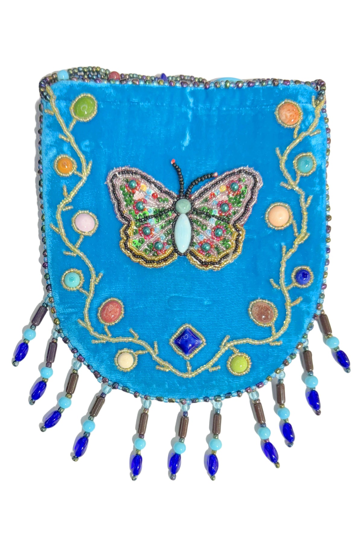Butterfly Pattern Velvet Crossbody Bag MUG-Butterfly - view 7