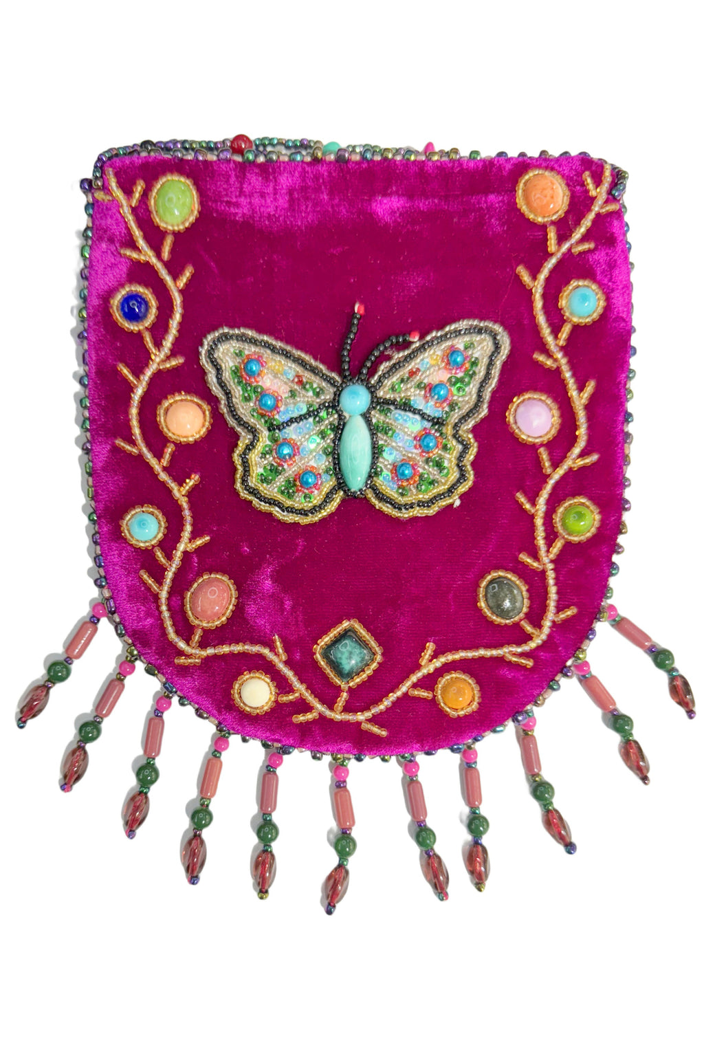 Butterfly Pattern Velvet Crossbody Bag MUG-Butterfly - view 3