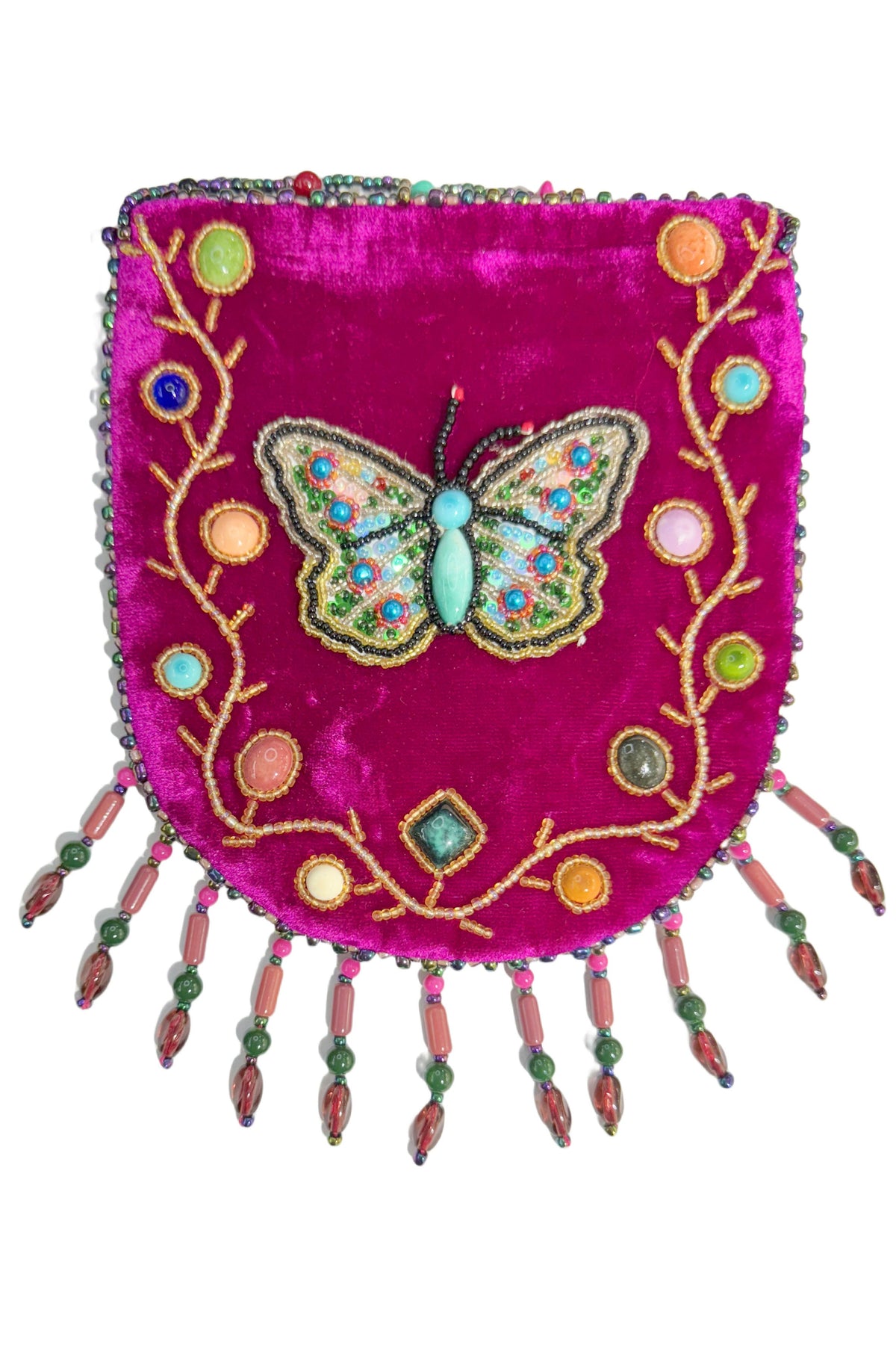 Butterfly Pattern Velvet Crossbody Bag MUG-Butterfly - view 3
