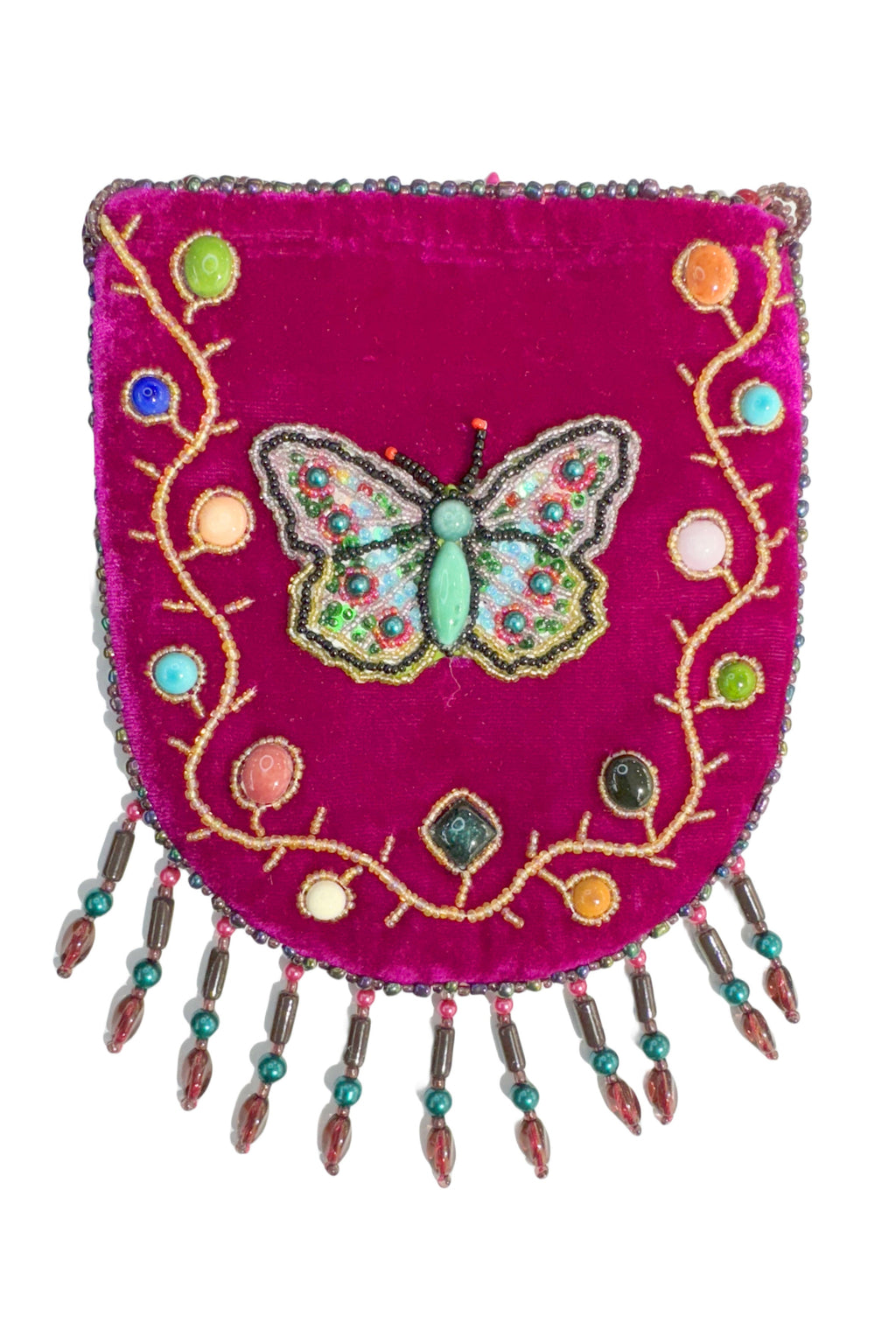 Butterfly Pattern Velvet Crossbody Bag MUG-Butterfly - view 2