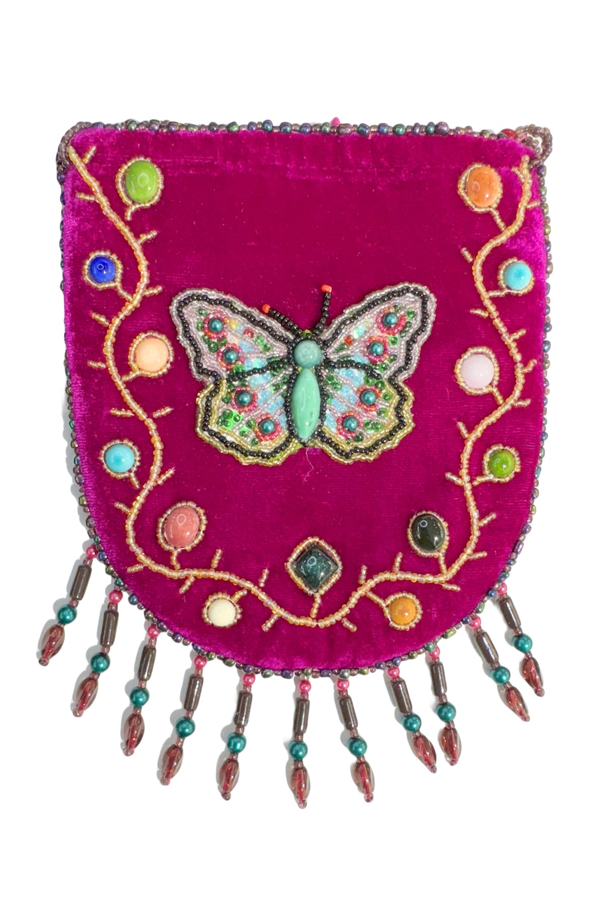 Butterfly Pattern Velvet Crossbody Bag MUG-Butterfly - view 2