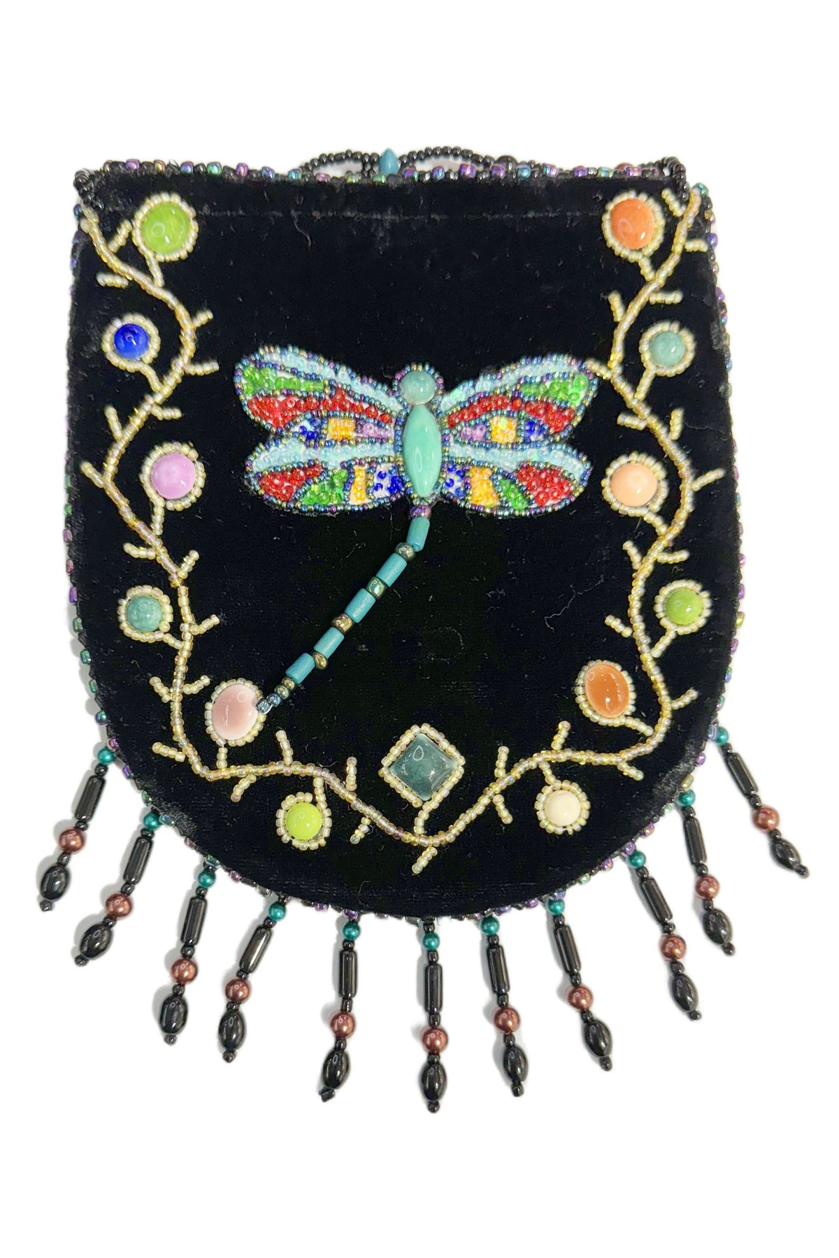 Dragonfly Pattern Velvet Crossbody MUG-Dragonfly - view 17