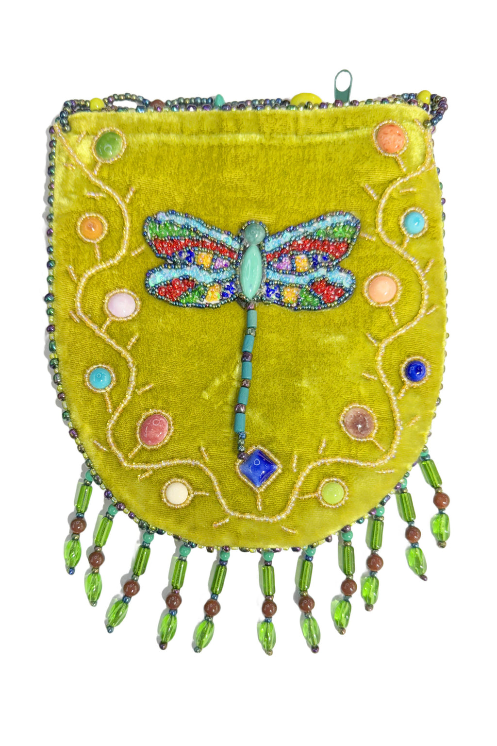 Dragonfly Pattern Velvet Crossbody MUG-Dragonfly - view 2