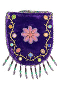 Floral Pattern Velvet Crossbody MUG-Flower