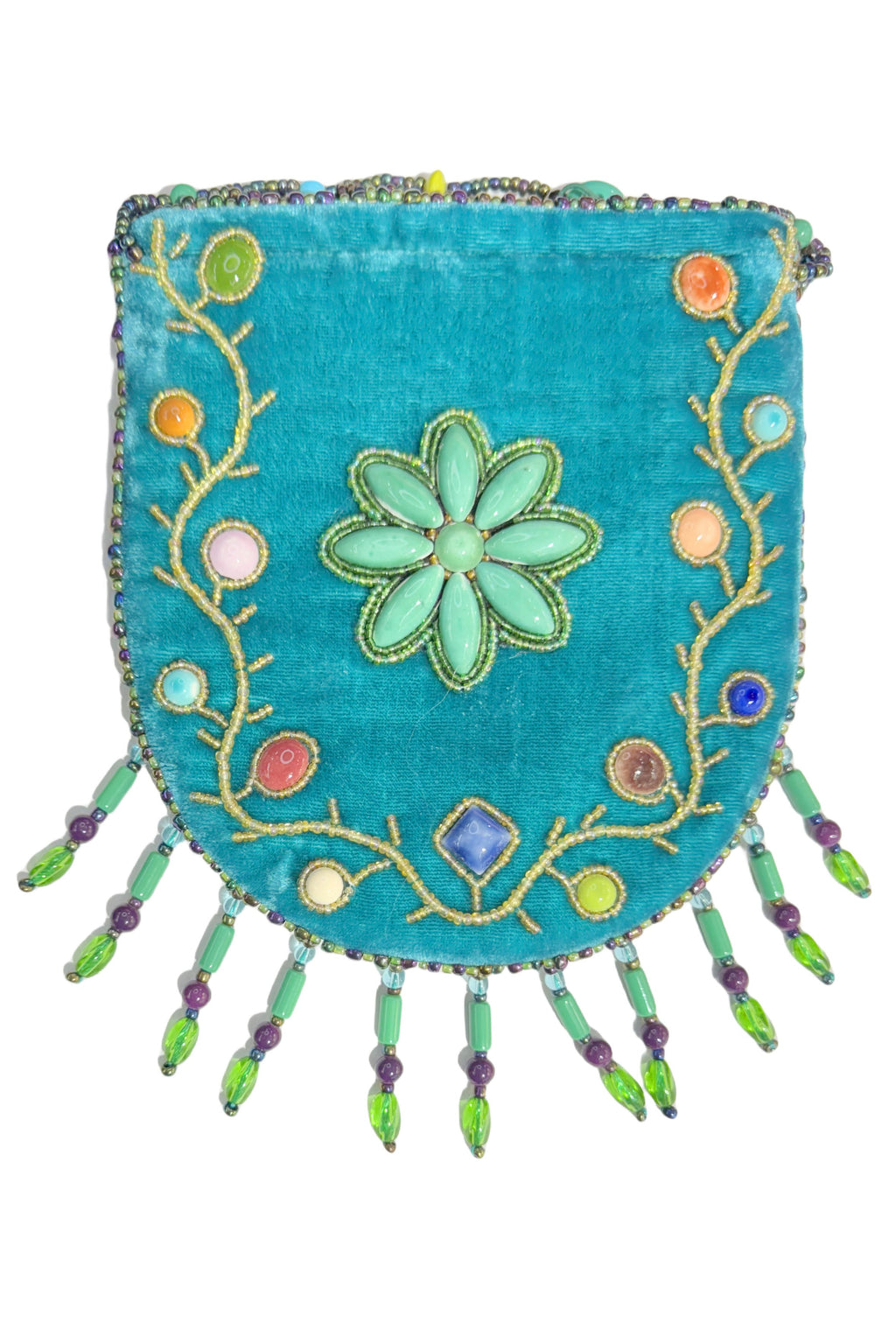 Floral Pattern Velvet Crossbody MUG-Flower - view 3