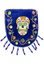 Skull Pattern Velvet Crossbody MUG - view 5