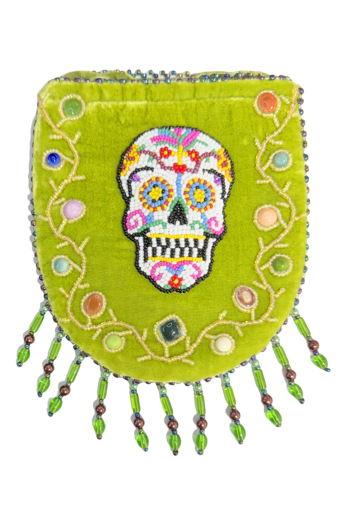 Skull Pattern Velvet Crossbody MUG - view 2