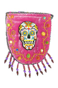Skull Pattern Velvet Crossbody MUG