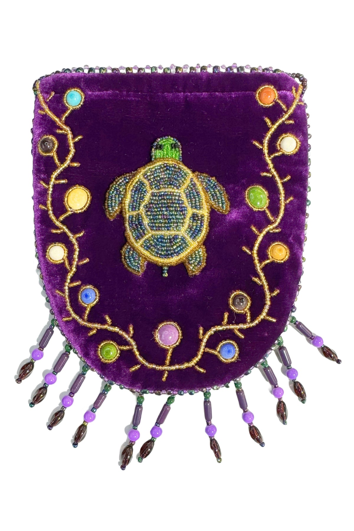 Turtle Pattern Velvet Crossbody MUG - view 2
