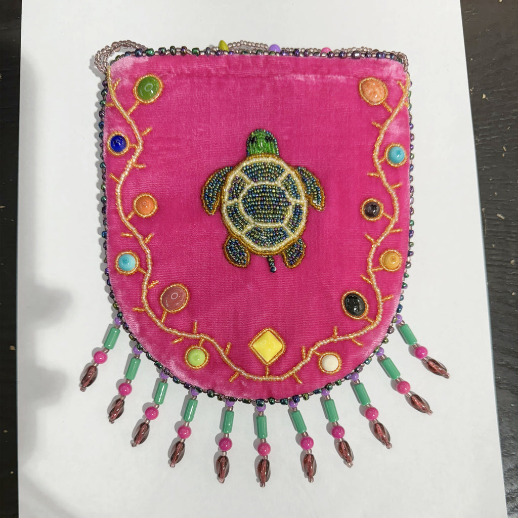 Turtle Pattern Velvet Crossbody MUG - view 9