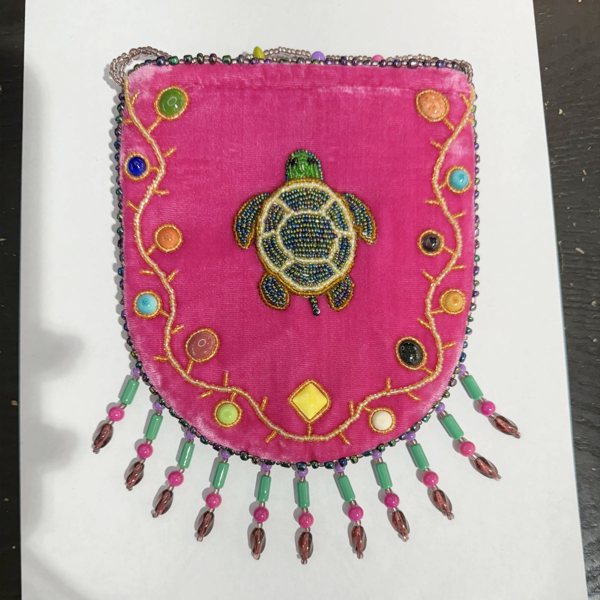 Turtle Pattern Velvet Crossbody MUG - view 9
