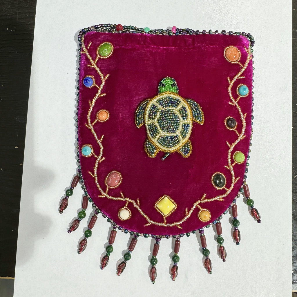 Turtle Pattern Velvet Crossbody MUG - view 10