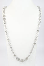 Classic Chandalier Crystal Long Necklaces N1130-Grey