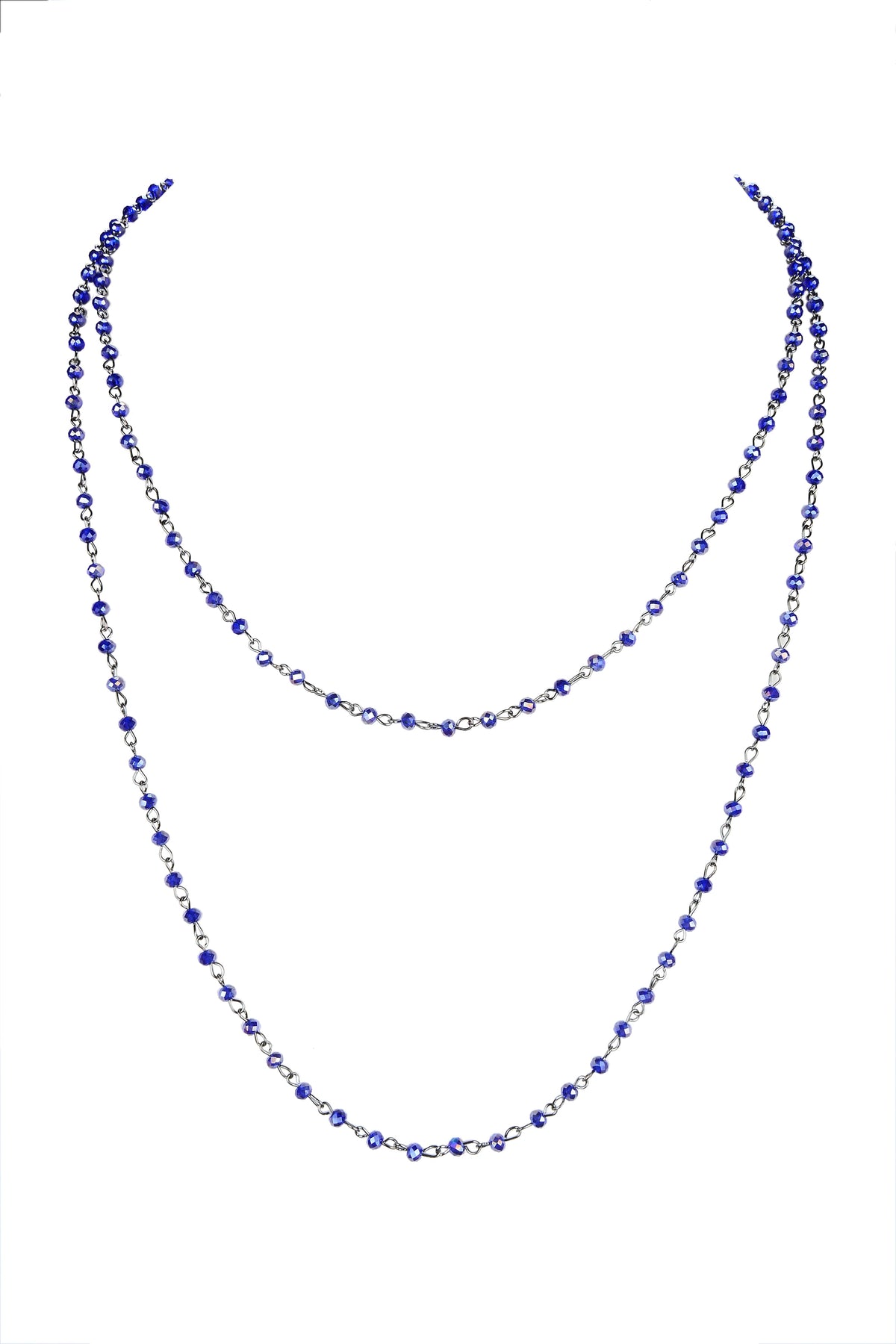 Crystal Beads Chain Necklace N1163-110