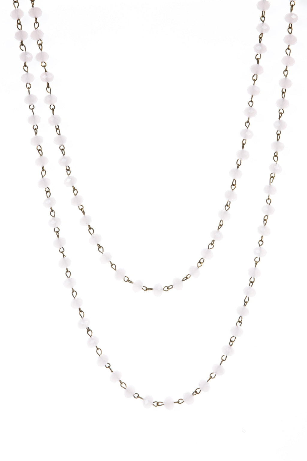 Crystal Beads Chain Necklace N1163-112