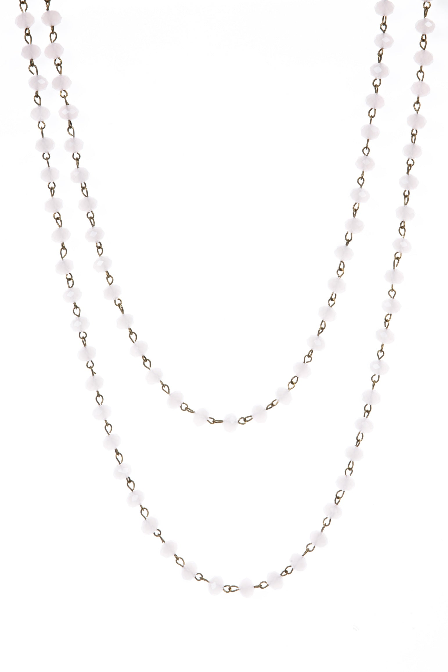 Crystal Beads Chain Necklace N1163-112