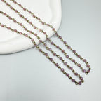 Crystal Beads Chain Necklace N1163-114-BZ