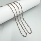 Crystal Beads Chain Necklace N1163-114-BZ