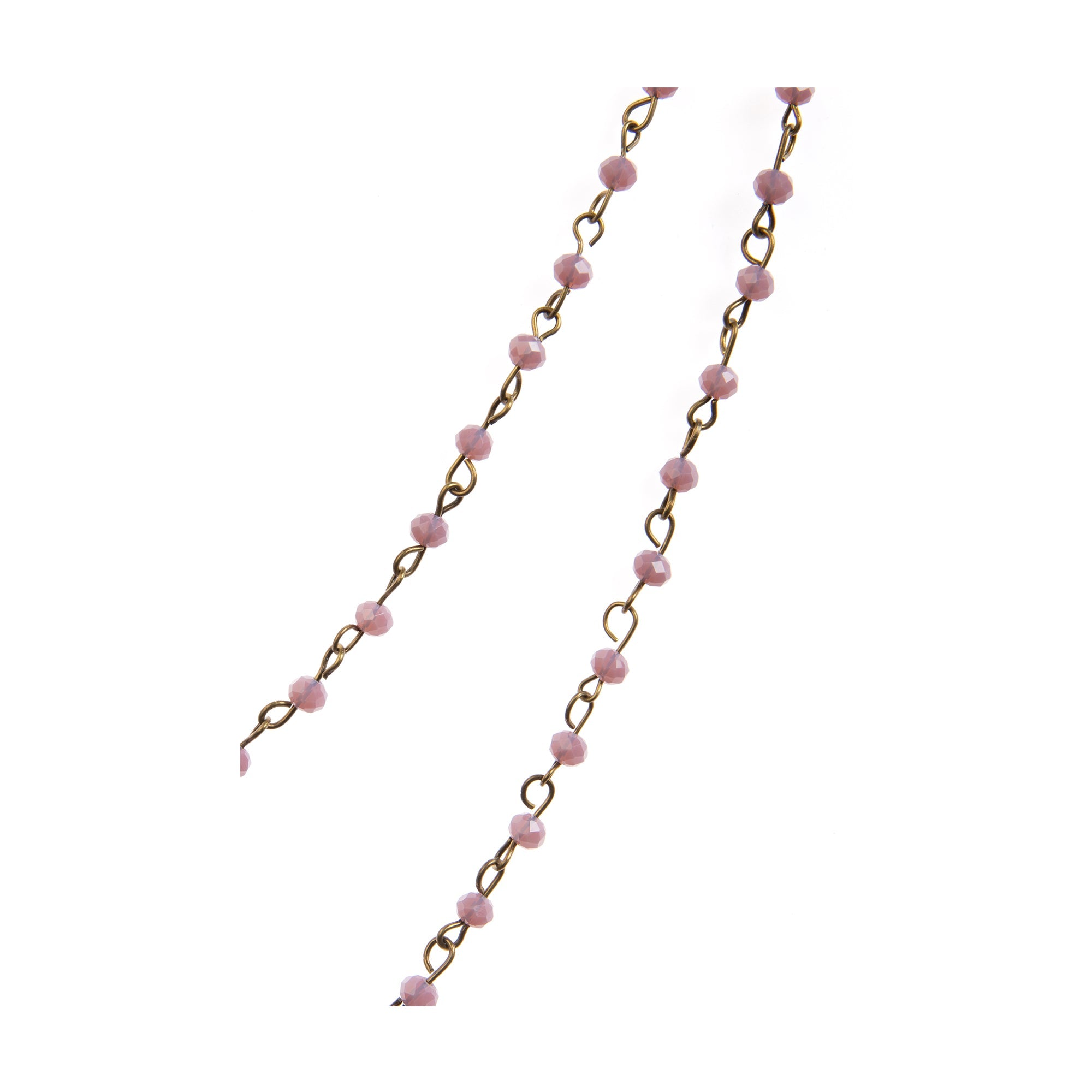 Crystal Beads Chain Necklace N1163-114-BZ