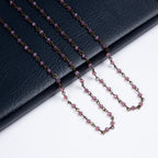 Crystal Beads Chain Necklace N1163-114-BZ