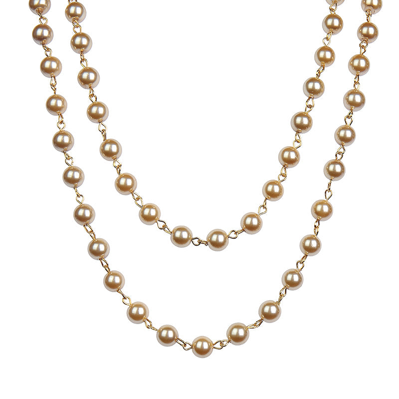 Crystal Beads Chain Necklace N1163-115-GD