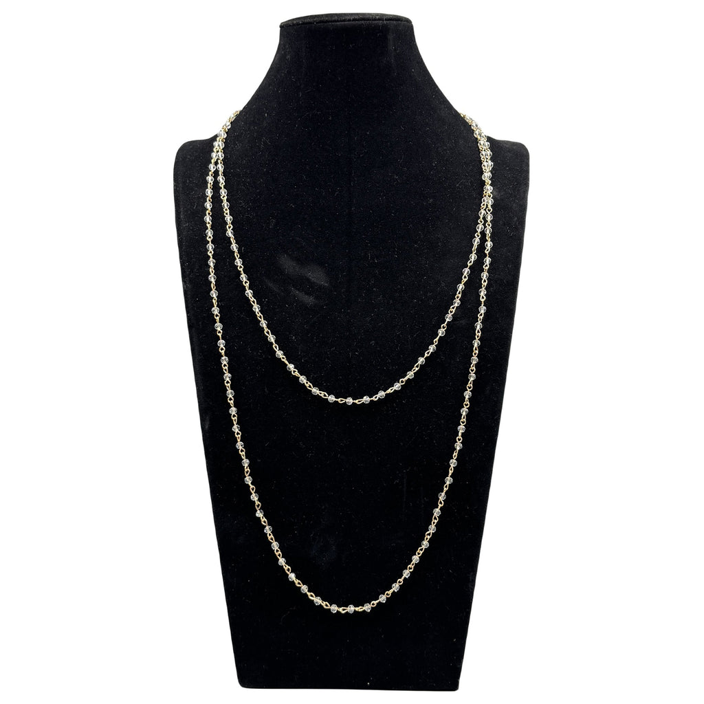 Crystal Beads Chain Necklace N1163-116-GD