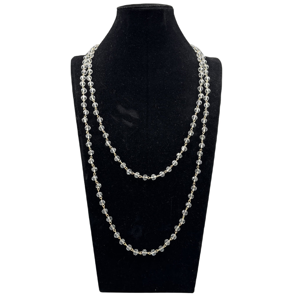 Crystal Beads Chain Necklace N1163-116-GD